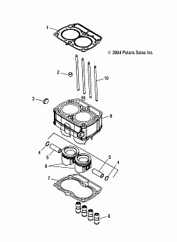 PISTON and CYLINDER - R05RD68AA/AB (4998269826D11)