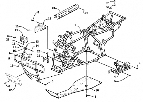 FRAME AND RELATED PARTS