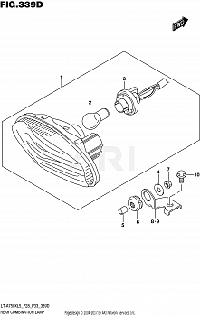 REAR COMBINATION LAMP (LT-A750XZL5 P33)