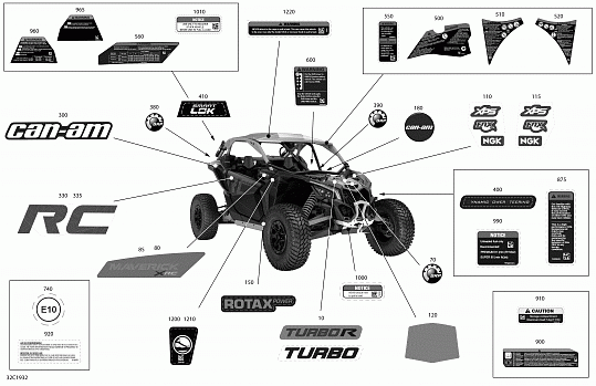 Decals - Turbo R - Package XRC - International