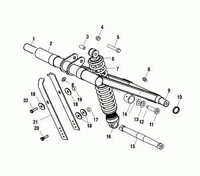 FRONT TORQUE ARM (M-10) - S02NE5CS (4973407340B14)