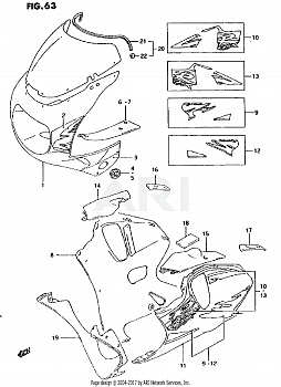 COWLING BODY PARTS (MODEL S D4A)