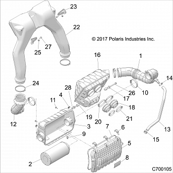 ENGINE, AIR INTAKE SYSTEM - Z20S1E99NG (C700105)