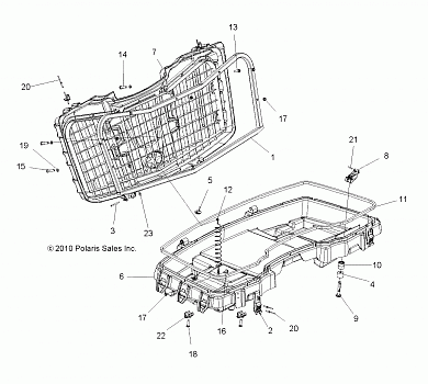 BODY, FRONT CARGO BOX - A14ZN8EAP (49ATVBOX11SP850)