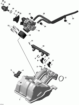 Air Inlet Manifold And Throttle Body