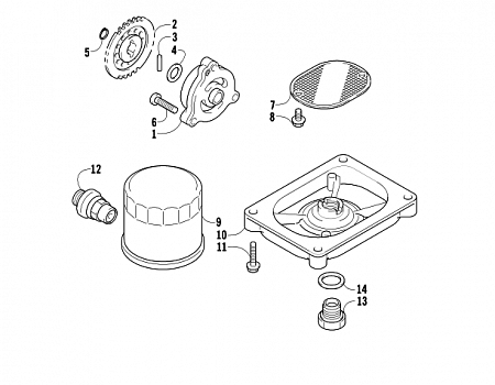 OIL FILTER/PUMP ASSEMBLY