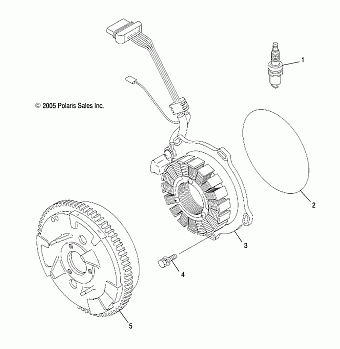 ENGINE, FLYWHEEL and STATOR - R09HH50AG/AR (4999203249920324E06)