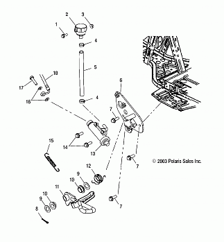 REAR MASTER CYLINDER/FOOT PEDAL - A03CH59AA/AF/AG (4987438743B12)