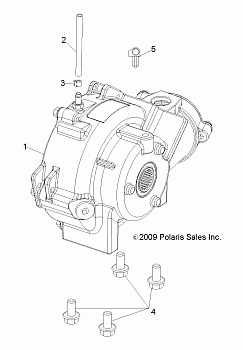 DRIVE TRAIN, FRONT GEARCASE MOUNTING - R20MAA57B1/B9/EBH (RGR\GEARCASEMTG\10450)