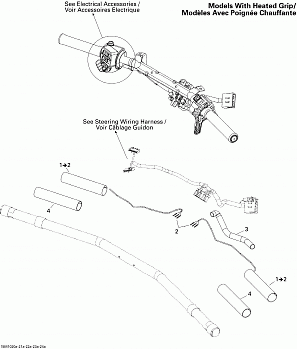 Steering Wiring Harness Heated Grip