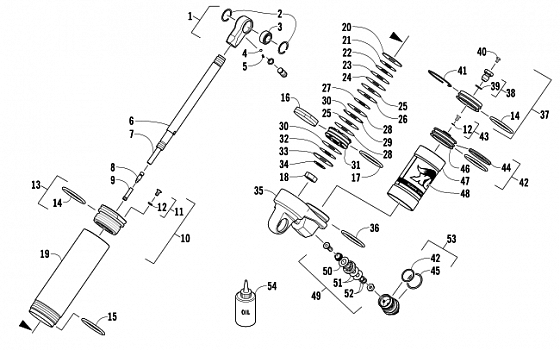 REAR SUSPENSION REAR ARM SHOCK ABSORBER