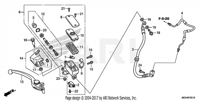 FRONT BRAKE MASTER CYLINDER