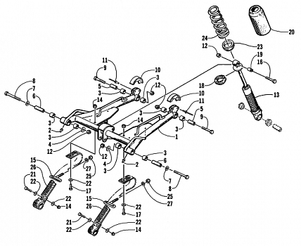 REAR SUSPENSION FRONT ARM ASSEMBLY