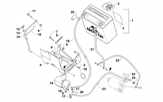 BATTERY AND TRAY ASSEMBLY