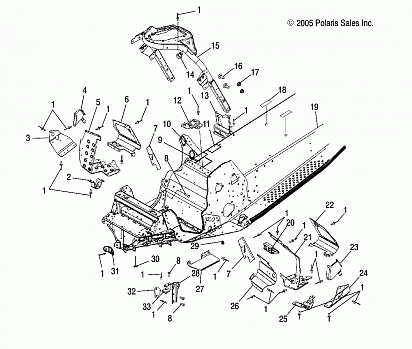 CHASSIS, FRONT - S06PT7HS (4997539753A03)