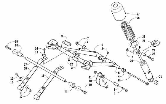 REAR SUSPENSION FRONT ARM ASSEMBLY