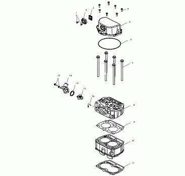 CYLINDER and CYLINDER HEAD - S02NT7DS (4970727072C09)