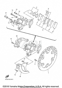 REAR BRAKE CALIPER