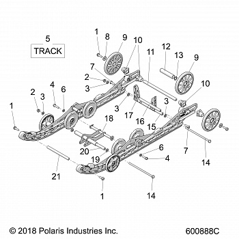 SUSPENSION, REAR - S19EKB6PSL (600888C)