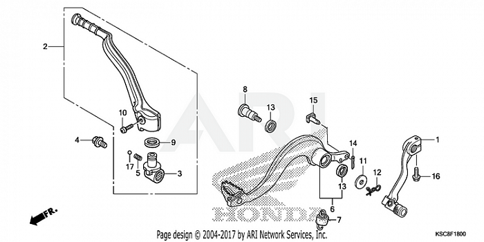 PEDAL + KICK STARTER ARM