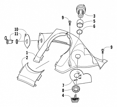 CONSOLE AND SWITCH ASSEMBLY