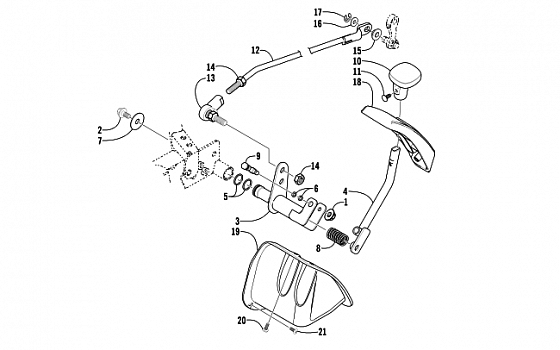 REVERSE SHIFT LEVER ASSEMBLY