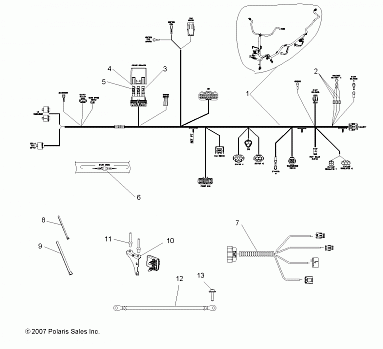 ELECTRICAL, WIRE HARNESSES - A08GJ52AA/AB/AC (49ATVHARNESS08OUT525S)