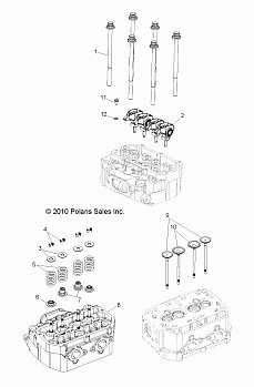 ENGINE, CYLINDER HEAD and VALVES - R12VE76FX/FI (49RGRVALVE11RZRS)