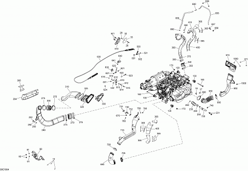 Engine - 1000R EFI