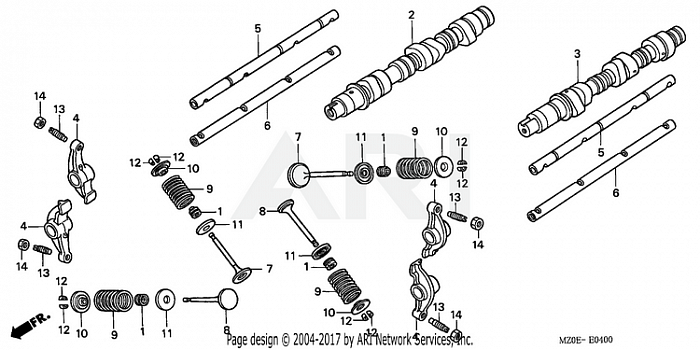 CAMSHAFT + VALVE