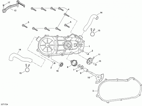 CVT Cover And Kick Starter