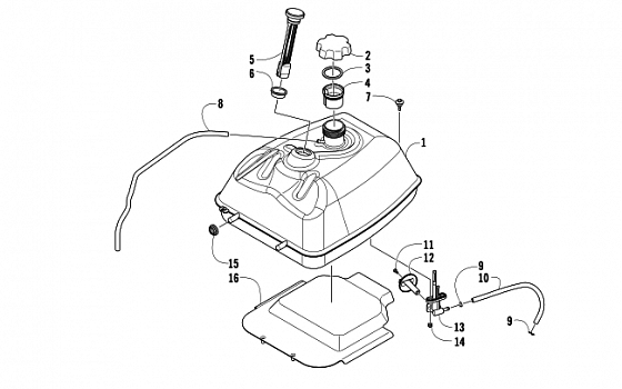 GAS TANK ASSEMBLY