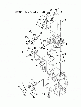 ENGINE, EXHAUST - S08WB1AS/AE/ASA/AEA (4997579757B04)