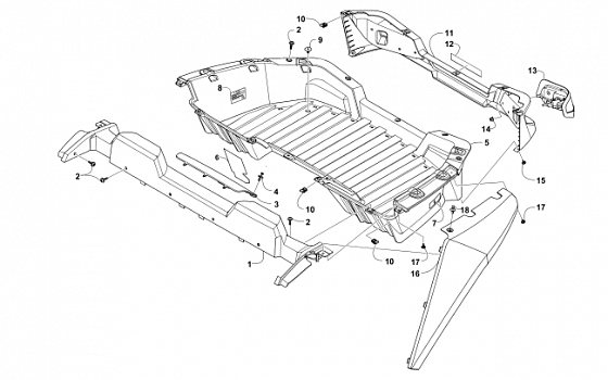 CARGO BOX AND TAILLIGHT ASSEMBLY