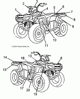 BODY, DECALS - A11FA09AA (49ATVDECAL09SP90)