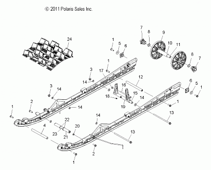 SUSPENSION, REAR - S12CG6GSA/GSL/GEL (49SNOWSUSPRR12800PRMK)