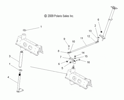 STEERING, DRAG LINK - S10PT7FSL/FSM/FEL (49SNOWSTEERINGDRGLK10FSTTRG)