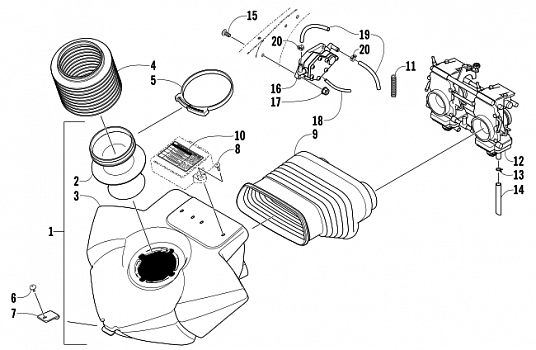 AIR SILENCER ASSEMBLY