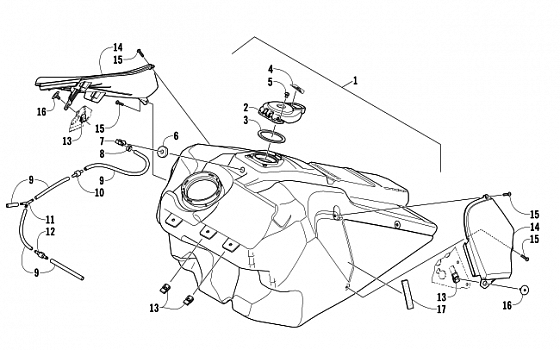 GAS TANK ASSEMBLY