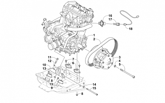 ENGINE AND RELATED PARTS