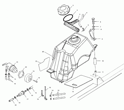 FUEL TANK - A02CL50AA/DA (4967986798A11)