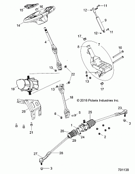 STEERING, POWER STEERING ASM. - Z18VBE99BW (701139)