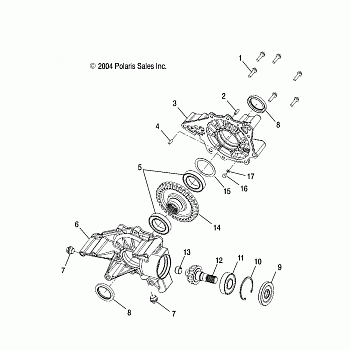 REAR GEARCASE - A05MH68AC/AS/AT/AU/AW (4994229422D05)