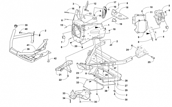 FRONT BUMPER AND FRAME ASSEMBLY