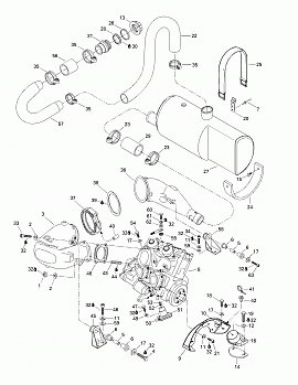 Engine Support And Muffler