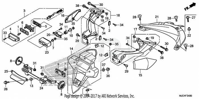 REAR FENDER@LICENSE LIGHT