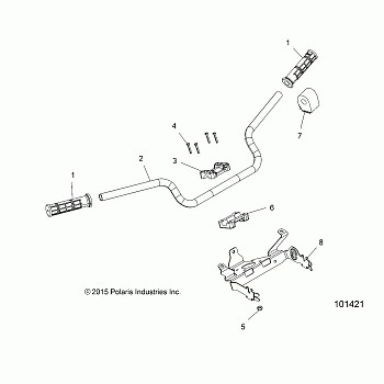 STEERING, HANDLEBAR and CONTROLS - A19SXE95FR (101421)