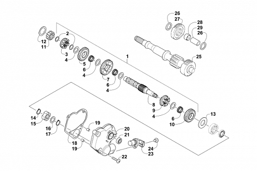 SECONDARY TRANSMISSION ASSEMBLY