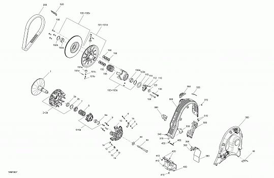 Pulley GTX - 600 ACE