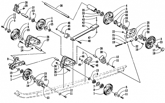 REAR SUSPENSION AXLE ASSEMBLY